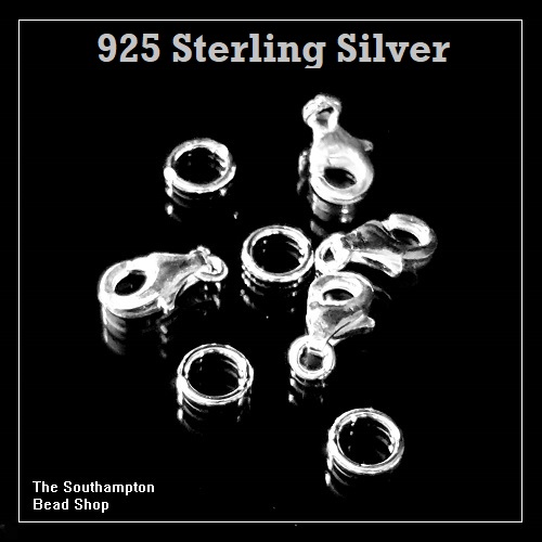 925 Silver Small Lobster Claw Clasps